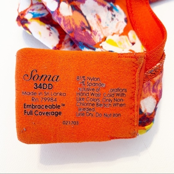 Soma Embraceable Full Coverage Underwire Bra - 34DD - Picture 8 of 11